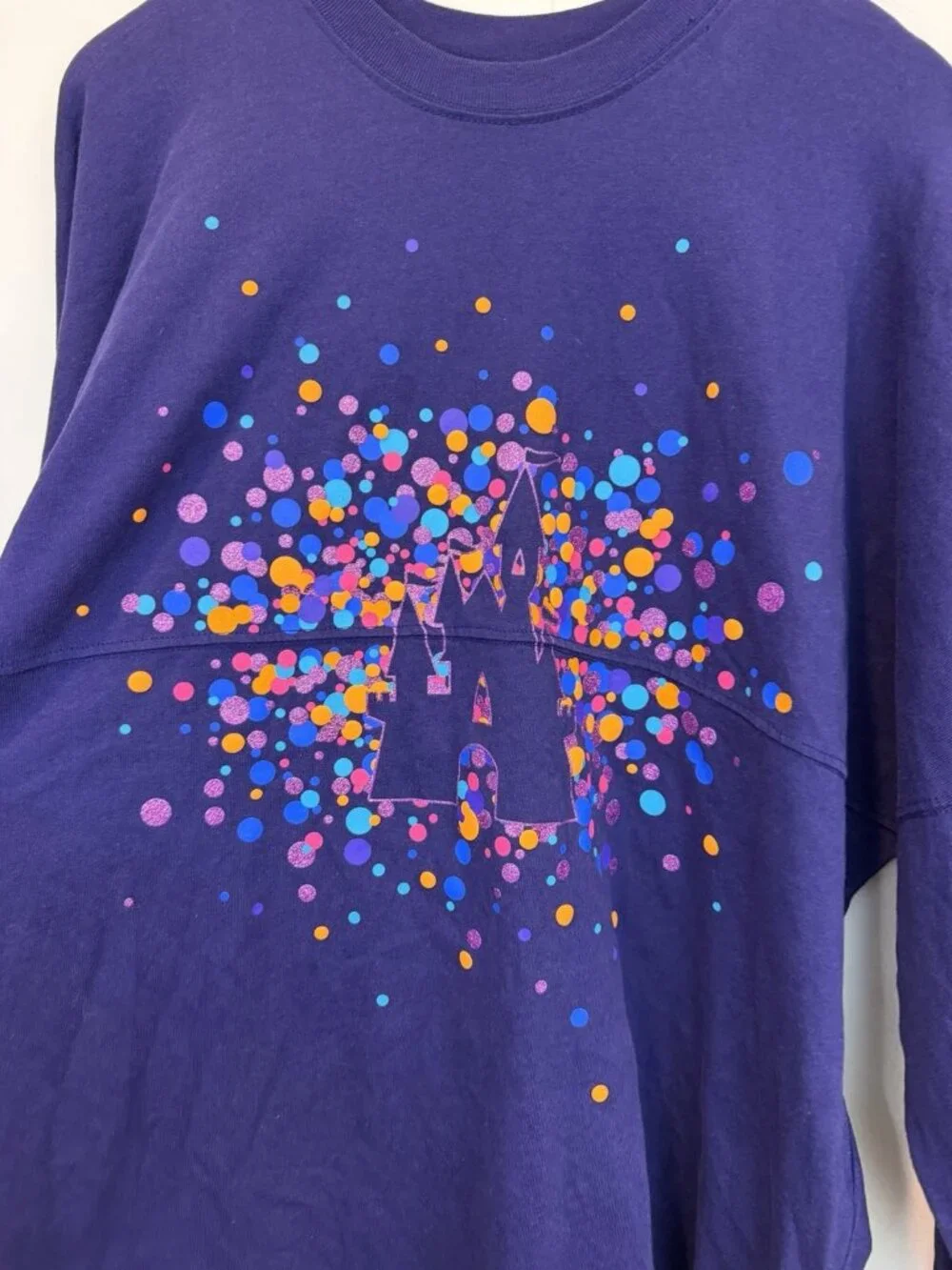 Disneyland Resort Purple Spirit Jersey Paris 30th Anniversary Sparkle Size XL - Picture 2 of 6